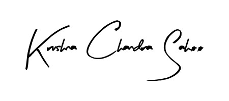 How to make Krushna Chandra Sahoo name signature. Use Arty Signature style for creating short signs online. This is the latest handwritten sign. Krushna Chandra Sahoo signature style 8 images and pictures png