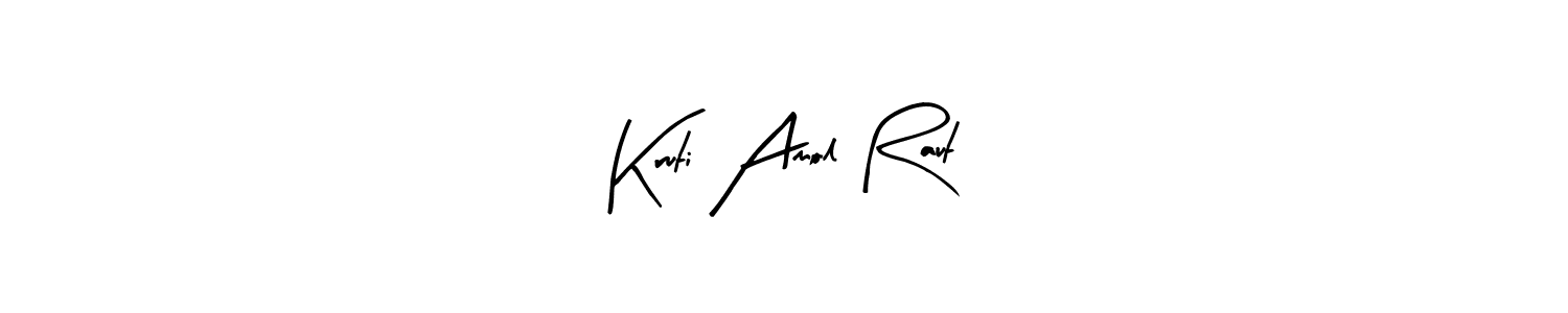 Kruti Amol Raut stylish signature style. Best Handwritten Sign (Arty Signature) for my name. Handwritten Signature Collection Ideas for my name Kruti Amol Raut. Kruti Amol Raut signature style 8 images and pictures png