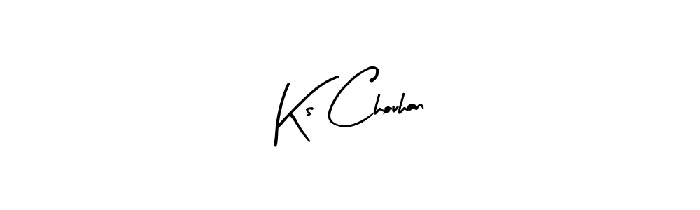 Use a signature maker to create a handwritten signature online. With this signature software, you can design (Arty Signature) your own signature for name Ks Chouhan. Ks Chouhan signature style 8 images and pictures png