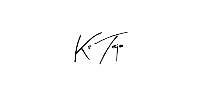 You should practise on your own different ways (Arty Signature) to write your name (Ks Teja) in signature. don't let someone else do it for you. Ks Teja signature style 8 images and pictures png