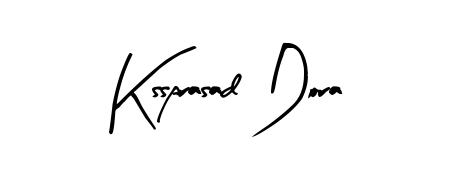 A stylish, flowing autograph style designed for name Kssprasad Dora using Arty Signature typography. Perfect for digital creative projects. Kssprasad Dora signature style 8 images and pictures png