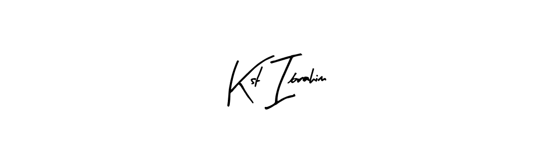 Design your own signature with our free online signature maker. With this signature software, you can create a handwritten (Arty Signature) signature for name Kst Ibrahim. Kst Ibrahim signature style 8 images and pictures png