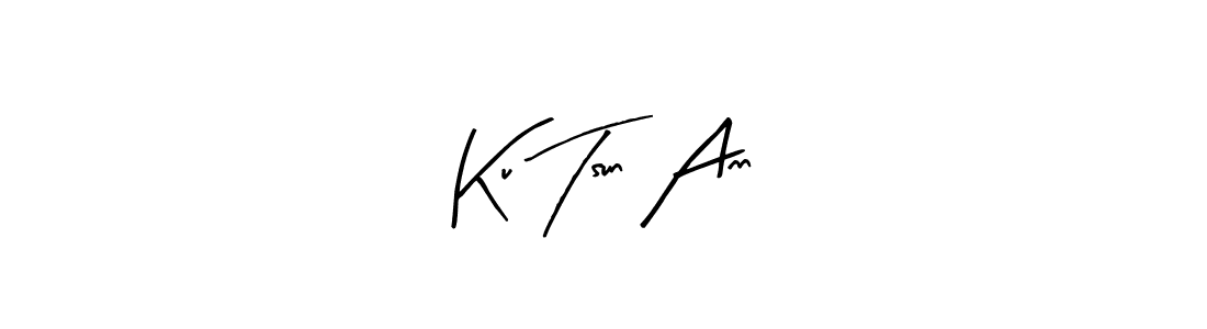 How to make Ku Tsun Ann name signature. Use Arty Signature style for creating short signs online. This is the latest handwritten sign. Ku Tsun Ann signature style 8 images and pictures png