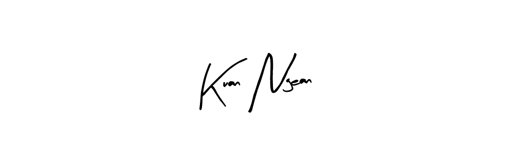 This is the best signature style for the Kuan Ngean name. Also you like these signature font (Arty Signature). Mix name signature. Kuan Ngean signature style 8 images and pictures png