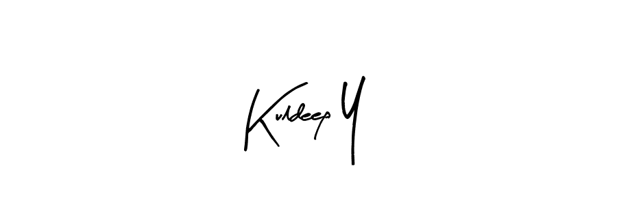 How to Draw Kuldeep Y signature style? Arty Signature is a latest design signature styles for name Kuldeep Y. Kuldeep Y signature style 8 images and pictures png