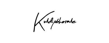 Design your own signature with our free online signature maker. With this signature software, you can create a handwritten (Arty Signature) signature for name Kuldipbhosale. Kuldipbhosale signature style 8 images and pictures png