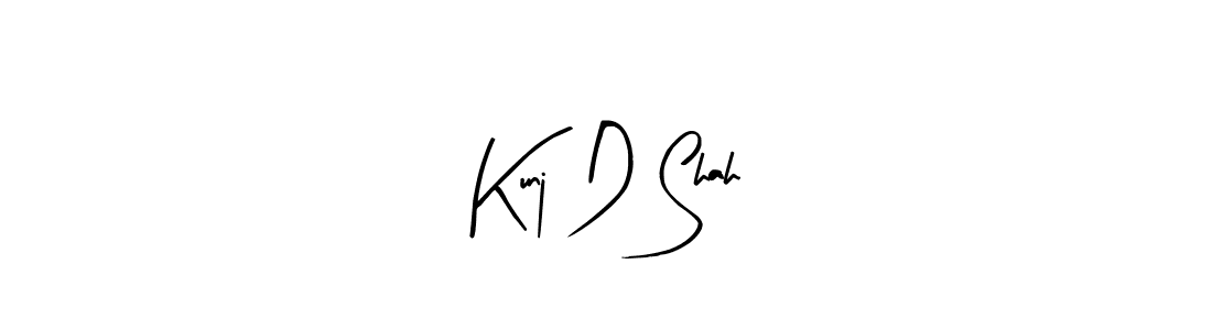 The best way (Arty Signature) to make a short signature is to pick only two or three words in your name. The name Kunj D Shah include a total of six letters. For converting this name. Kunj D Shah signature style 8 images and pictures png