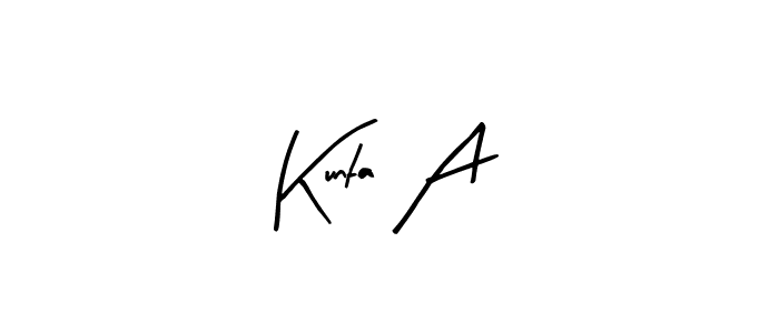 Make a beautiful signature design for name Kunta A. With this signature (Arty Signature) style, you can create a handwritten signature for free. Kunta A signature style 8 images and pictures png