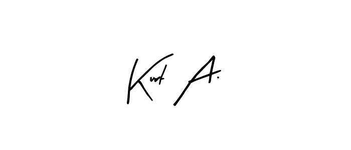 The best way (Arty Signature) to make a short signature is to pick only two or three words in your name. The name Kurt A. include a total of six letters. For converting this name. Kurt A. signature style 8 images and pictures png