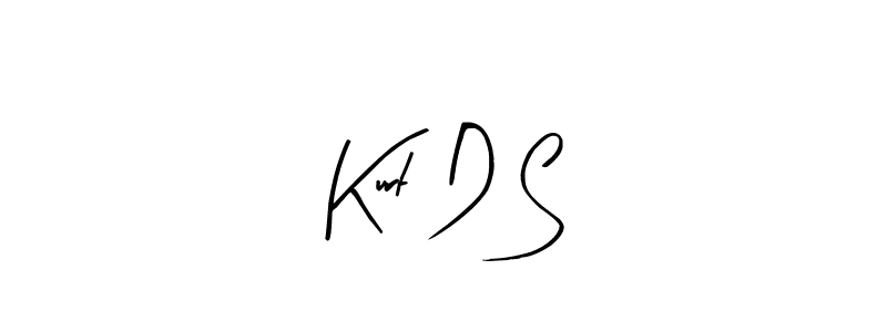 Arty Signature is a professional signature style that is perfect for those who want to add a touch of class to their signature. It is also a great choice for those who want to make their signature more unique. Get Kurt D S name to fancy signature for free. Kurt D S signature style 8 images and pictures png