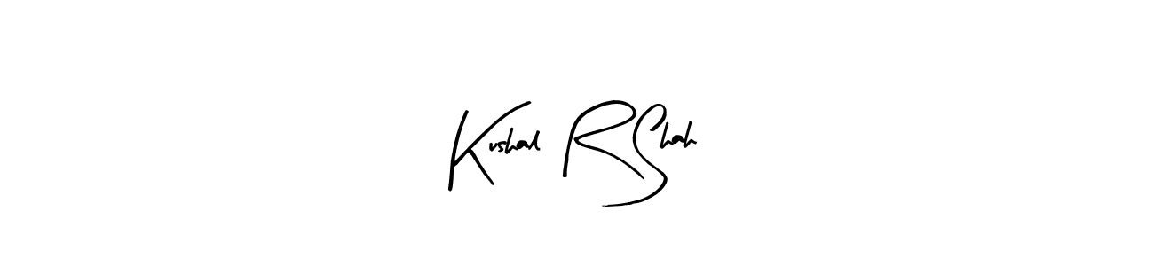 Also You can easily find your signature by using the search form. We will create Kushal R Shah name handwritten signature images for you free of cost using Arty Signature sign style. Kushal R Shah signature style 8 images and pictures png