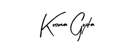 Try this chic Kusuma Gupta handwritten sign style. Using Arty Signature font elements, it gives your name a sleek, memorable identity. Kusuma Gupta signature style 8 images and pictures png