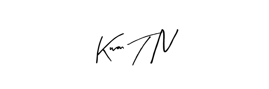How to make Kuvan T N signature? Arty Signature is a professional autograph style. Create handwritten signature for Kuvan T N name. Kuvan T N signature style 8 images and pictures png