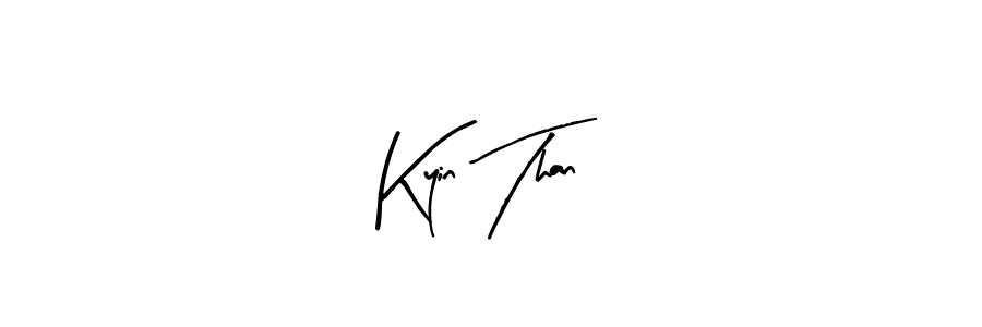 Kyin Than stylish signature style. Best Handwritten Sign (Arty Signature) for my name. Handwritten Signature Collection Ideas for my name Kyin Than. Kyin Than signature style 8 images and pictures png