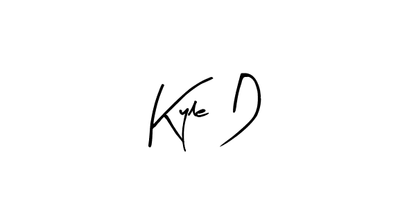 Similarly Arty Signature is the best handwritten signature design. Signature creator online .You can use it as an online autograph creator for name Kyle D. Kyle D signature style 8 images and pictures png