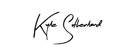 The Arty Signature handwriting style adds charm and authenticity to name Kyle Sutherland. A wonderful choice for personal thank-you notes. Kyle Sutherland signature style 8 images and pictures png