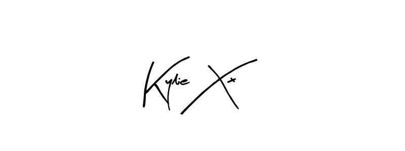 Make a beautiful signature design for name Kylie Xx. With this signature (Arty Signature) style, you can create a handwritten signature for free. Kylie Xx signature style 8 images and pictures png