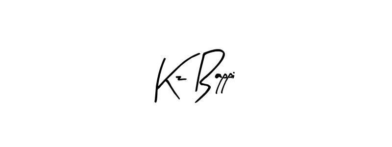Create a beautiful signature design for name Kz Bappi. With this signature (Arty Signature) fonts, you can make a handwritten signature for free. Kz Bappi signature style 8 images and pictures png