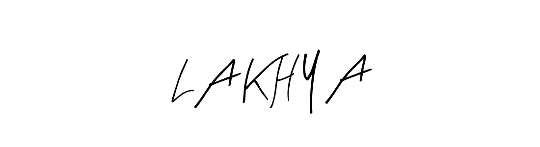 Design your own signature with our free online signature maker. With this signature software, you can create a handwritten (Arty Signature) signature for name L A K H Y A. L A K H Y A signature style 8 images and pictures png