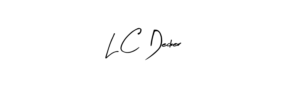 Make a beautiful signature design for name L C Decker. With this signature (Arty Signature) style, you can create a handwritten signature for free. L C Decker signature style 8 images and pictures png