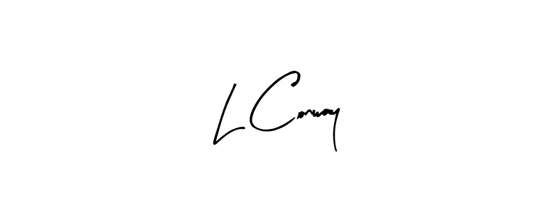 Similarly Arty Signature is the best handwritten signature design. Signature creator online .You can use it as an online autograph creator for name L Conway. L Conway signature style 8 images and pictures png