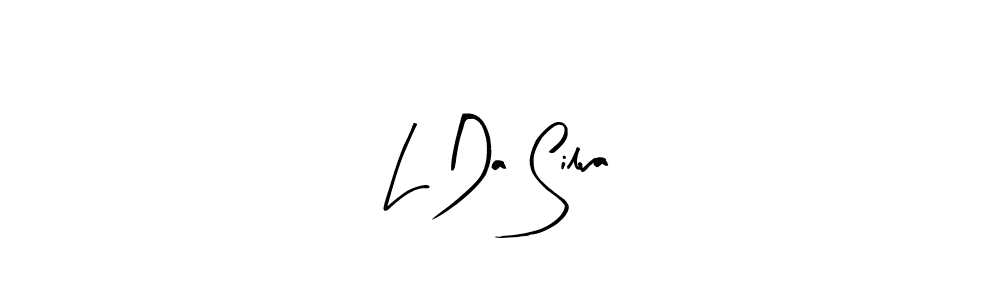 You should practise on your own different ways (Arty Signature) to write your name (L Da Silva) in signature. don't let someone else do it for you. L Da Silva signature style 8 images and pictures png