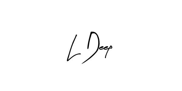 How to make L Deep signature? Arty Signature is a professional autograph style. Create handwritten signature for L Deep name. L Deep signature style 8 images and pictures png