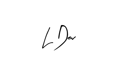 The best way (Arty Signature) to make a short signature is to pick only two or three words in your name. The name L Dev include a total of six letters. For converting this name. L Dev signature style 8 images and pictures png