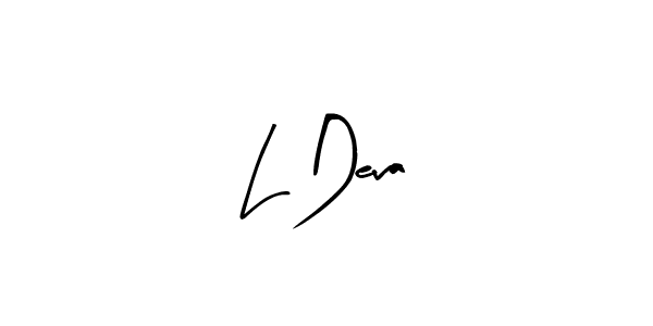 Design your own signature with our free online signature maker. With this signature software, you can create a handwritten (Arty Signature) signature for name L Deva. L Deva signature style 8 images and pictures png