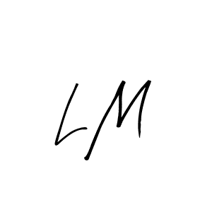 The best way (Arty Signature) to make a short signature is to pick only two or three words in your name. The name L M include a total of six letters. For converting this name. L M signature style 8 images and pictures png