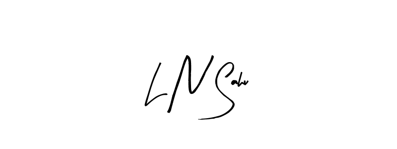 How to make L N Sahu signature? Arty Signature is a professional autograph style. Create handwritten signature for L N Sahu name. L N Sahu signature style 8 images and pictures png