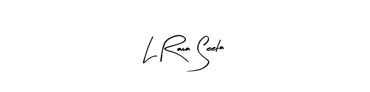 How to make L Rama Seeta signature? Arty Signature is a professional autograph style. Create handwritten signature for L Rama Seeta name. L Rama Seeta signature style 8 images and pictures png