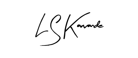 Designed for modern professionals: L S Karvande name signature crafted with Arty Signature script. Ready for digital PDF workflows. L S Karvande signature style 8 images and pictures png
