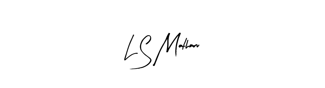 The best way (Arty Signature) to make a short signature is to pick only two or three words in your name. The name L S Matharu include a total of six letters. For converting this name. L S Matharu signature style 8 images and pictures png