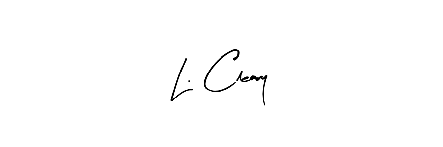 Design your own signature with our free online signature maker. With this signature software, you can create a handwritten (Arty Signature) signature for name L. Cleary. L. Cleary signature style 8 images and pictures png