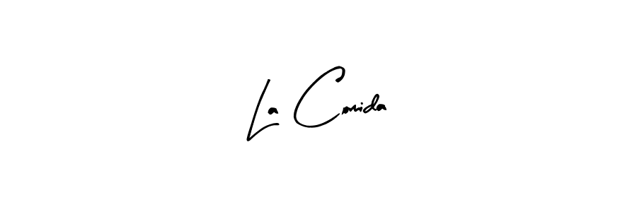 Make a short La Comida signature style. Manage your documents anywhere anytime using Arty Signature. Create and add eSignatures, submit forms, share and send files easily. La Comida signature style 8 images and pictures png