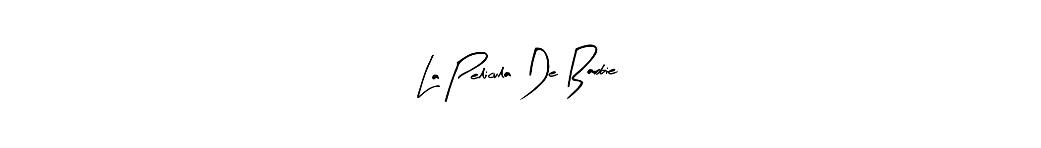 Arty Signature is a professional signature style that is perfect for those who want to add a touch of class to their signature. It is also a great choice for those who want to make their signature more unique. Get La Pelicula De Barbie name to fancy signature for free. La Pelicula De Barbie signature style 8 images and pictures png