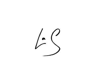 You should practise on your own different ways (Arty Signature) to write your name (La S) in signature. don't let someone else do it for you. La S signature style 8 images and pictures png