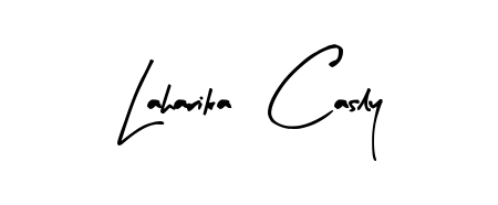 Give your name Laharika  Casly an exquisite flair with the Arty Signature script font. Ideal for contracts, resumes, and formal letterheads. Laharika  Casly signature style 8 images and pictures png