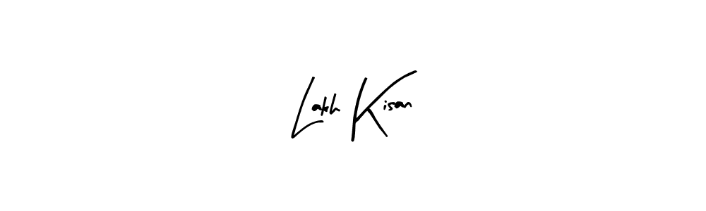 Make a beautiful signature design for name Lakh Kisan. With this signature (Arty Signature) style, you can create a handwritten signature for free. Lakh Kisan signature style 8 images and pictures png