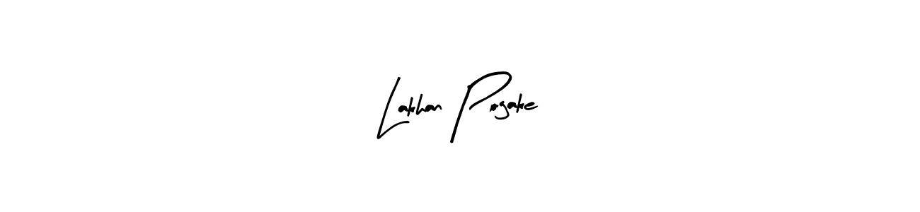 Make a beautiful signature design for name Lakhan Pogake. With this signature (Arty Signature) style, you can create a handwritten signature for free. Lakhan Pogake signature style 8 images and pictures png