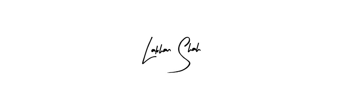 Use a signature maker to create a handwritten signature online. With this signature software, you can design (Arty Signature) your own signature for name Lakhan Shah. Lakhan Shah signature style 8 images and pictures png