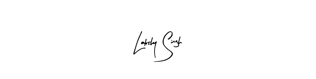 Create a beautiful signature design for name Lakshy Singh. With this signature (Arty Signature) fonts, you can make a handwritten signature for free. Lakshy Singh signature style 8 images and pictures png