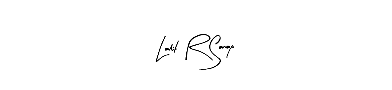 Create a beautiful signature design for name Lalit R Sanap. With this signature (Arty Signature) fonts, you can make a handwritten signature for free. Lalit R Sanap signature style 8 images and pictures png