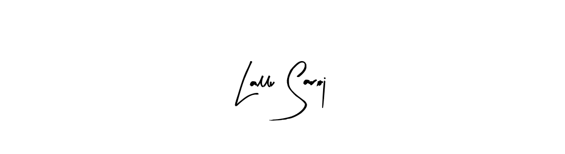 if you are searching for the best signature style for your name Lallu Saroj. so please give up your signature search. here we have designed multiple signature styles  using Arty Signature. Lallu Saroj signature style 8 images and pictures png