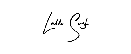 A sleek calligraphic signature for name Lallu Singh utilizing Arty Signature styling. Great for adding personal signatures to photos and art. Lallu Singh signature style 8 images and pictures png