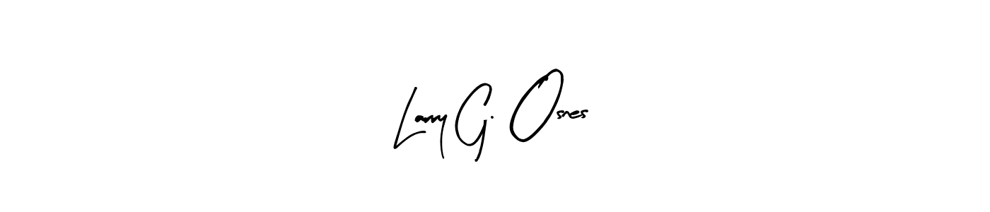 The best way (Arty Signature) to make a short signature is to pick only two or three words in your name. The name Larry G. Osnes include a total of six letters. For converting this name. Larry G. Osnes signature style 8 images and pictures png