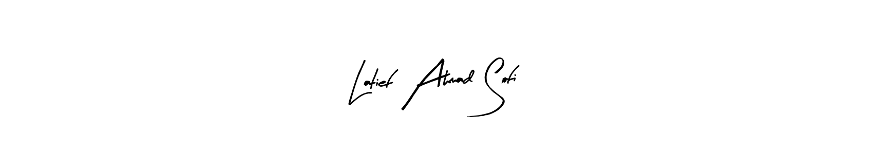 if you are searching for the best signature style for your name Latief Ahmad Sofi. so please give up your signature search. here we have designed multiple signature styles  using Arty Signature. Latief Ahmad Sofi signature style 8 images and pictures png