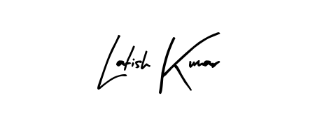 A modern signature idea for name Latish Kumar using Arty Signature font. Clean strokes and elegant curves make it stand out instantly. Latish Kumar signature style 8 images and pictures png