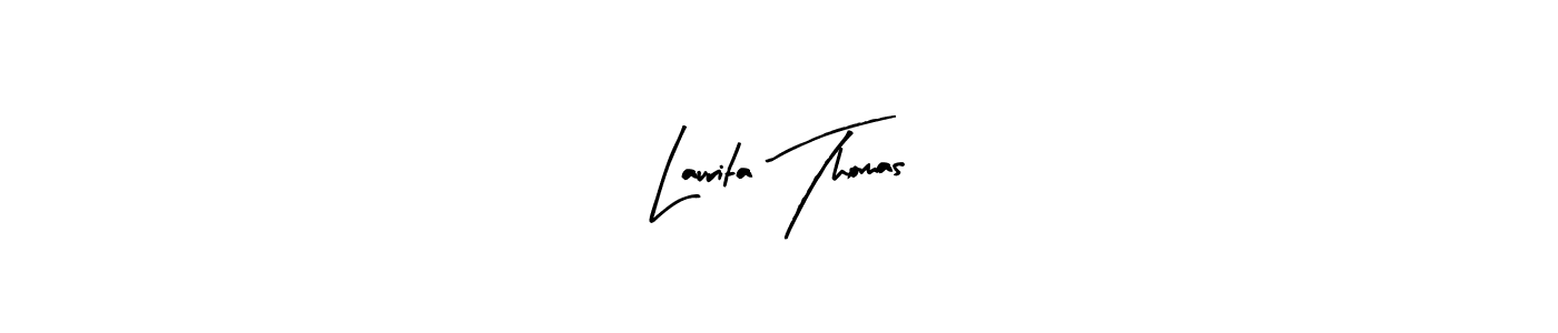 Arty Signature is a professional signature style that is perfect for those who want to add a touch of class to their signature. It is also a great choice for those who want to make their signature more unique. Get Laurita Thomas name to fancy signature for free. Laurita Thomas signature style 8 images and pictures png